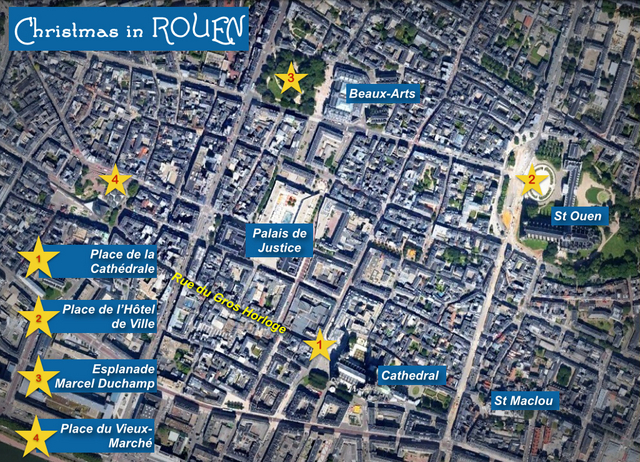 Rouen Christmas Map