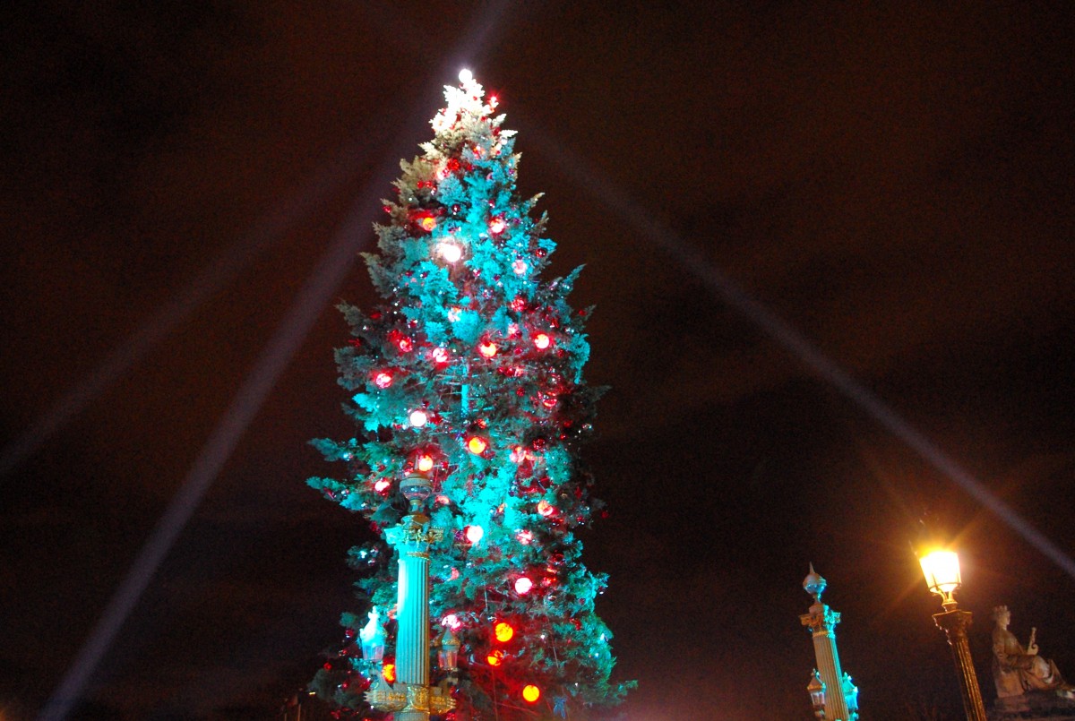 2012 Christmas tree on place de la Concorde, Paris © French Moments