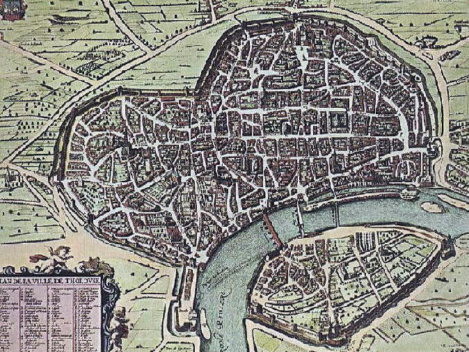 Toulouse Map in 1631