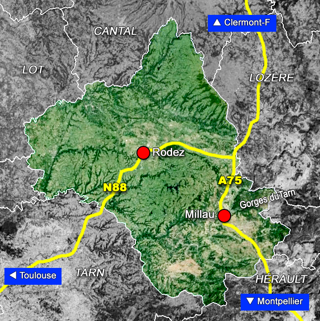 Rouergue Map