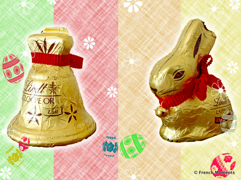 Cloche Lapin de Paques Lindt copyright French Moments