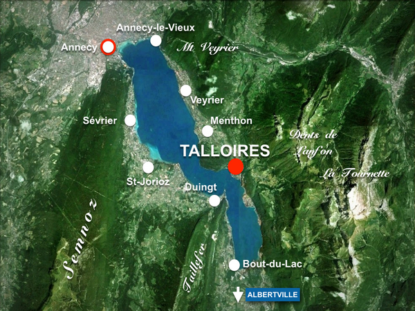 Map of Talloires