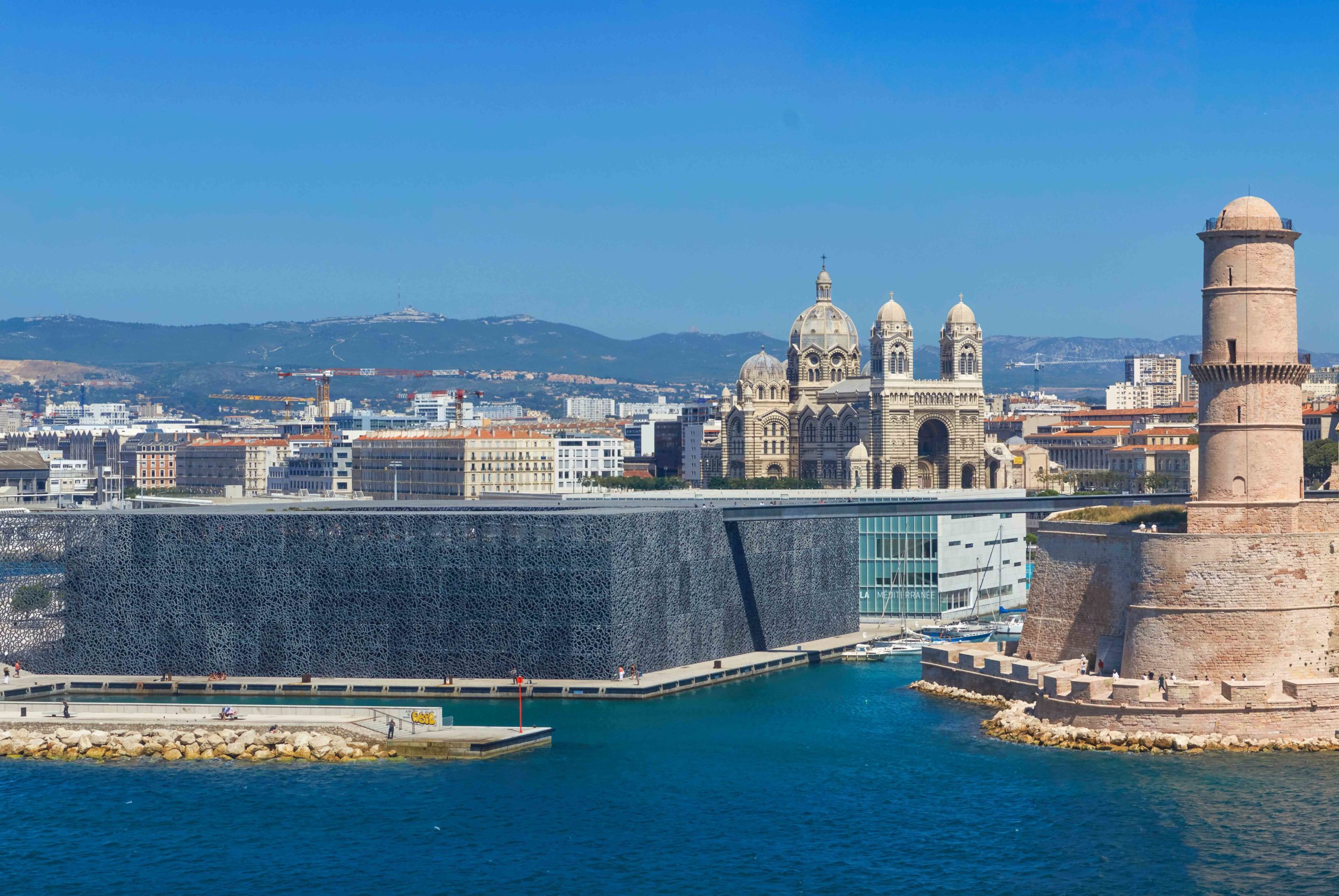 Marseille Mucem Panorama © Celuici - licence [CC BY-SA 4.0] from Wikimedia Commons