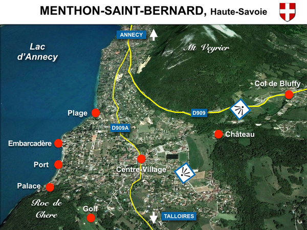 Map of Menthon Saint Bernard