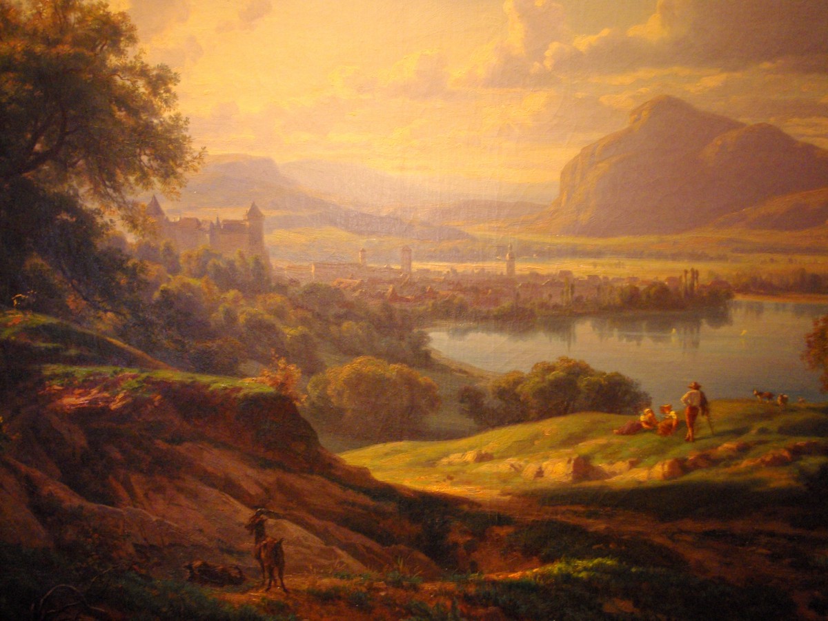 Painting of Annecy by Pierre Alexandre Jeanniot (1858), on display at the castle © French Moments