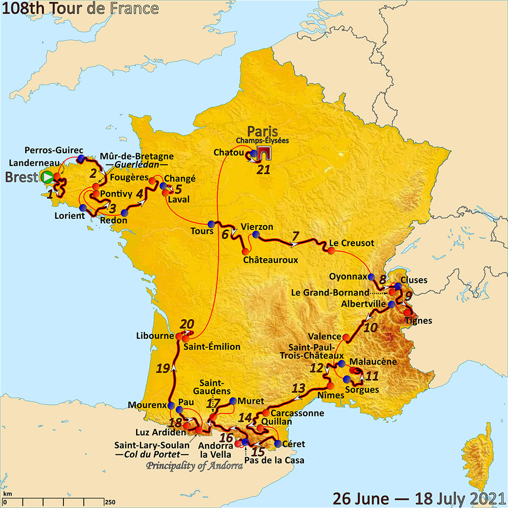 Tour de France 2021. Image by Andrei Loas - licence [CC BY-SA 4.0] from Wikimedia Commons