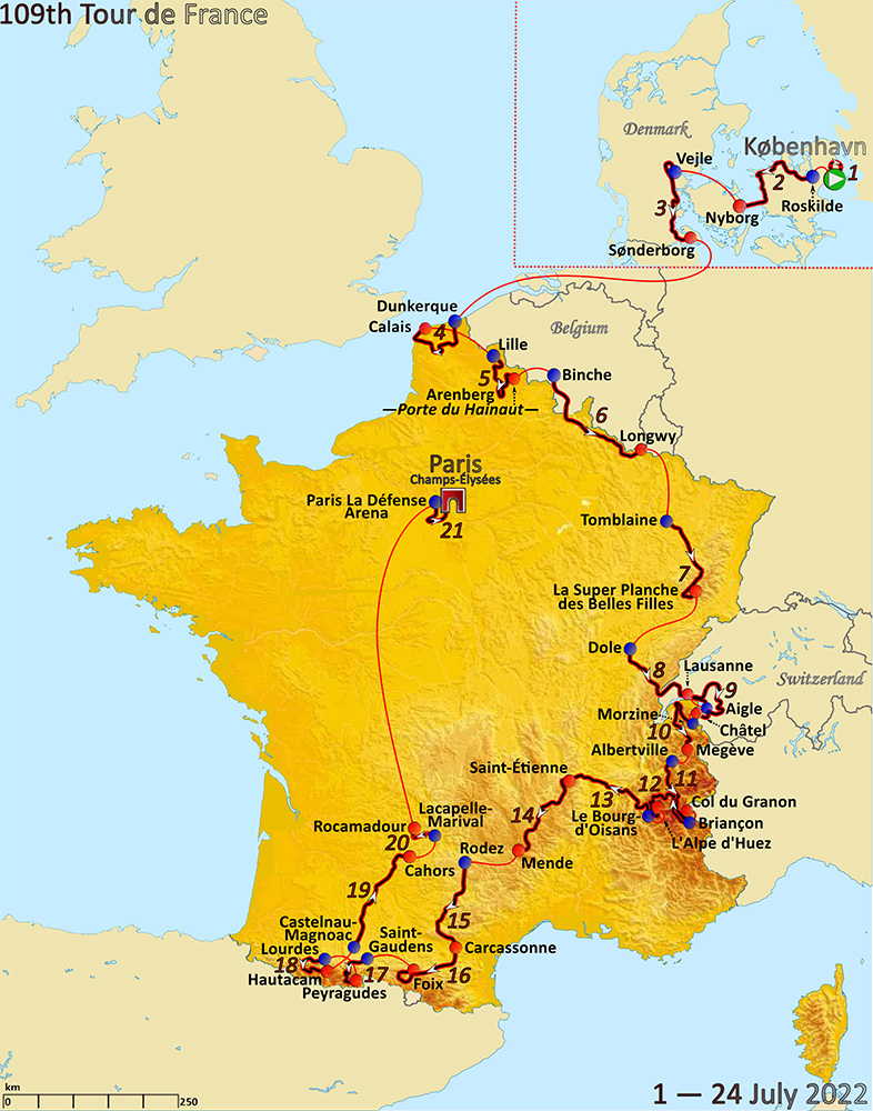 Tour de France 2022. Image by Andrei Loas - licence [CC BY-SA 4.0] from Wikimedia Commons
