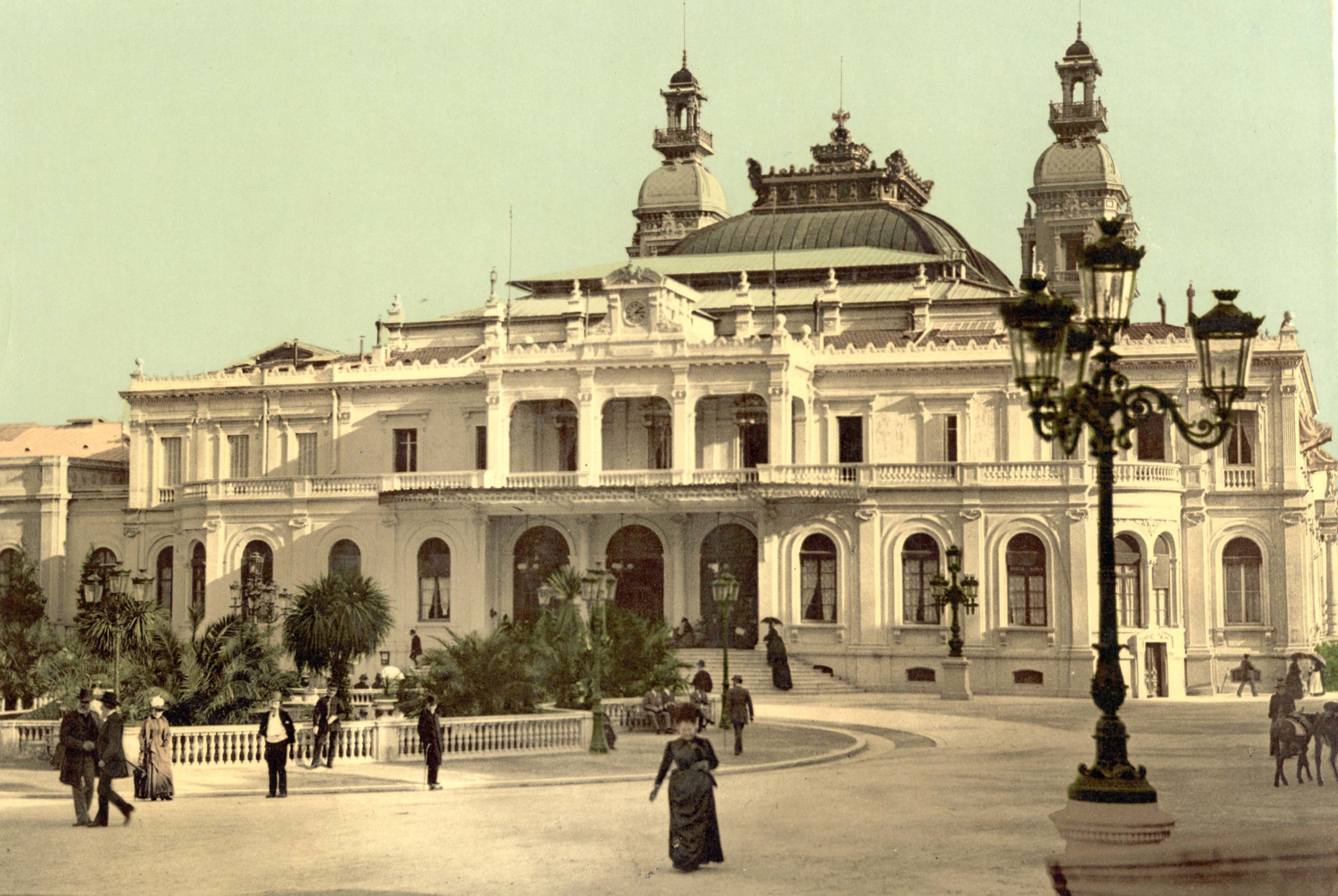 Casino de Monte-Carlo circa 1900 (public domain via Wikimedia Commons)