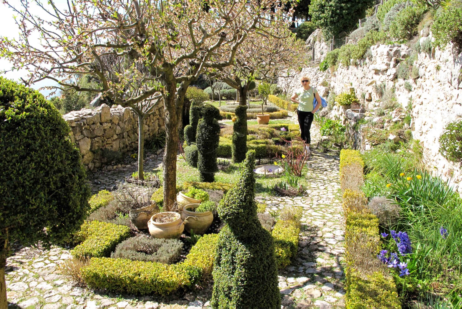 Medieval garden of Sainte-Agnès. Photo: