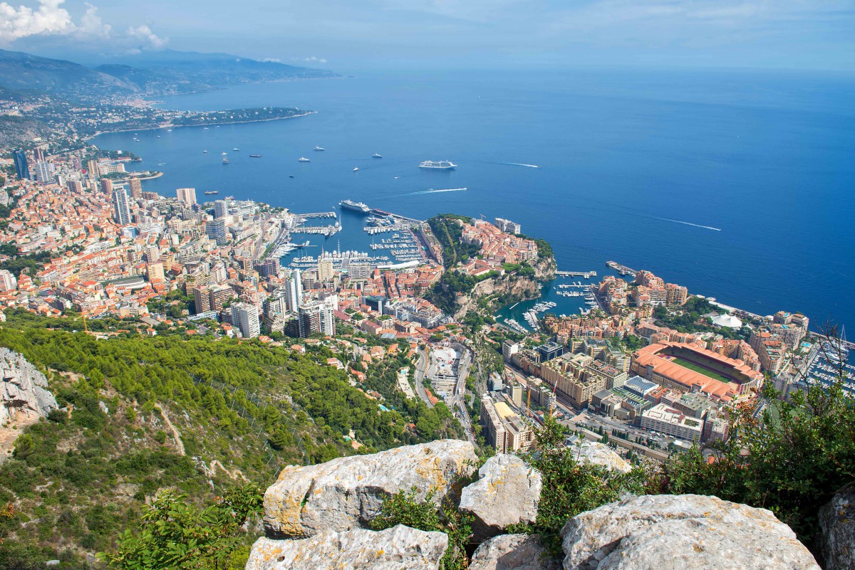 A stunning view of Monaco from the Tête de Chien mountain - Stock Photos from Ingo70 - Shutterstock