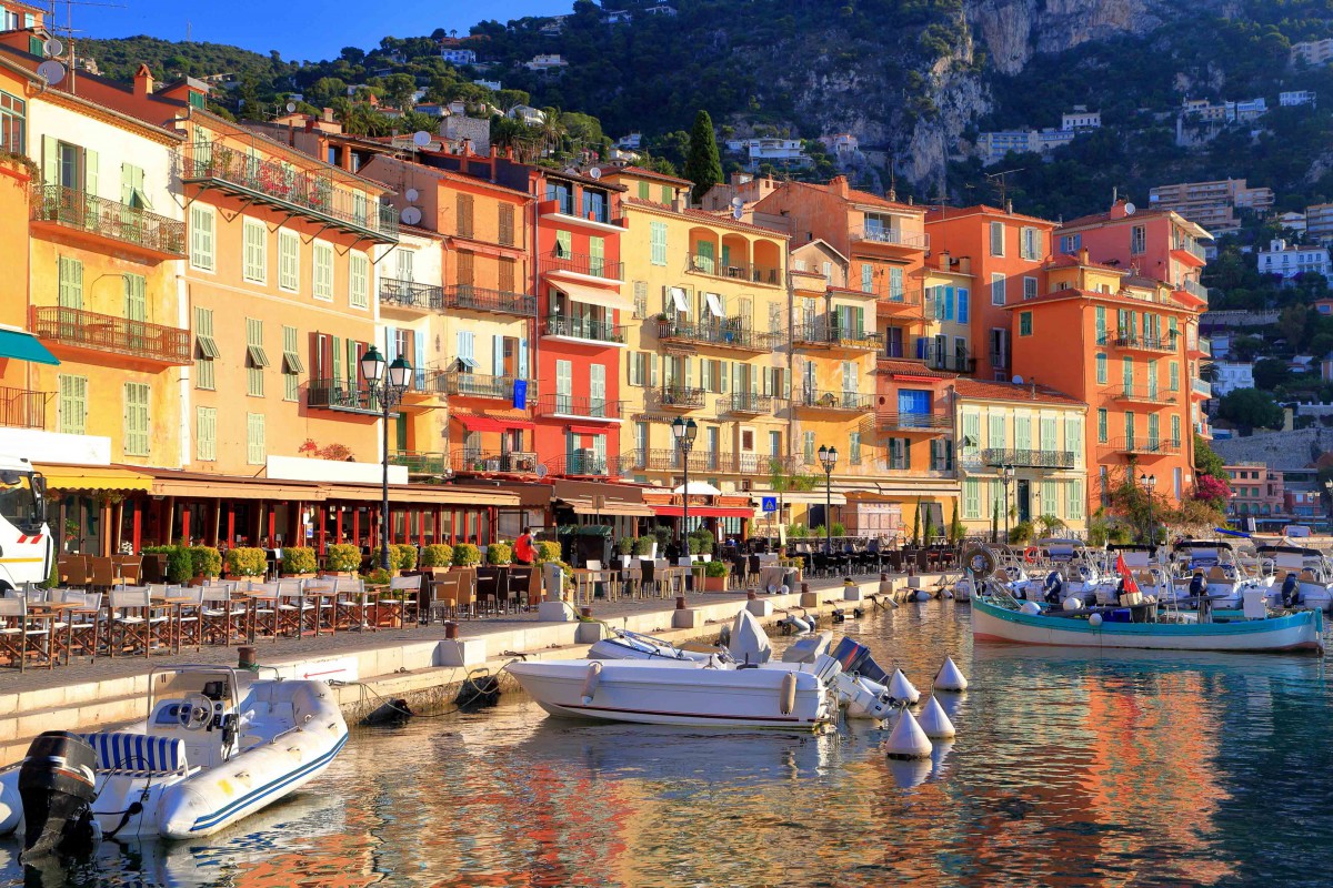 French Riviera - The seafront of Villefranche - Stock Photos from Inu - Shutterstock