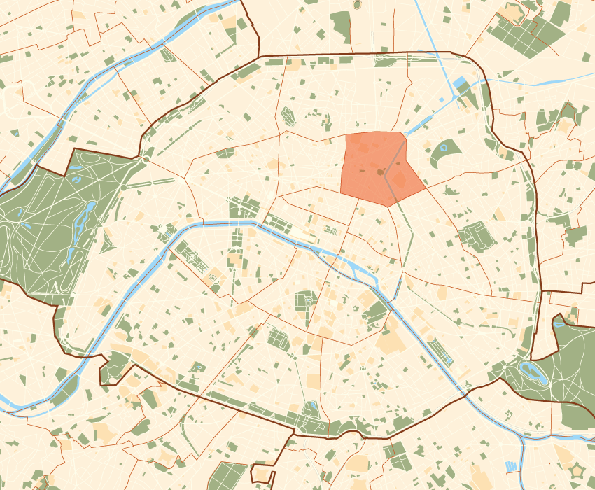 10th arrondissement of Paris © ThePromenader - licence [CC BY-SA 3.0] from Wikimedia Commons