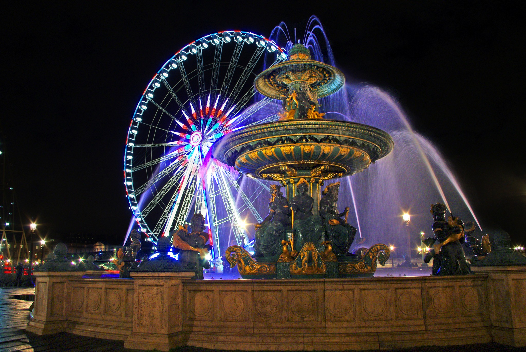 The Ferris Wheel At Place De La Concorde French Moments