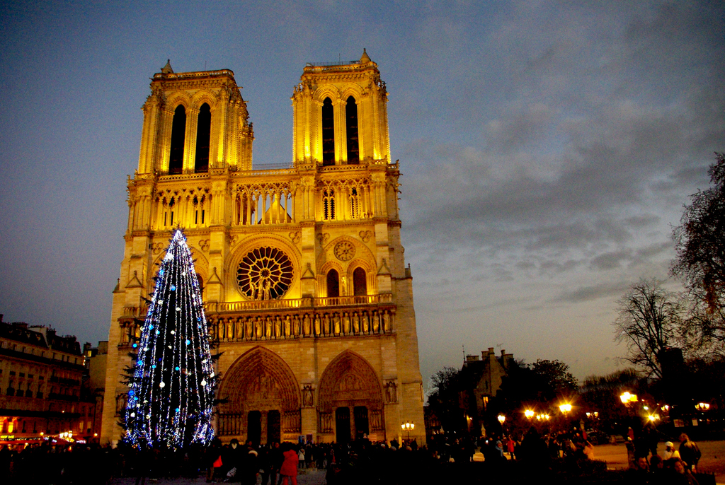 The Christmas Tree of NotreDame Cathedral French Moments