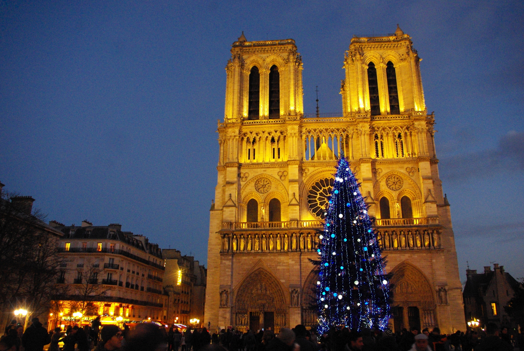 The Christmas Tree of NotreDame Cathedral French Moments