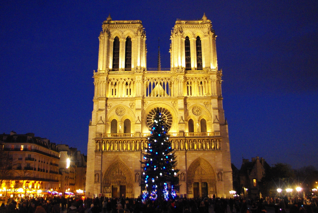 The Christmas Tree of NotreDame Cathedral French Moments