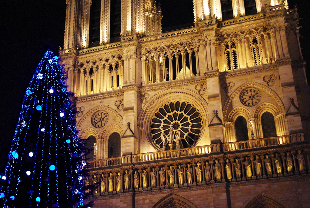 The Christmas Tree of NotreDame Cathedral French Moments