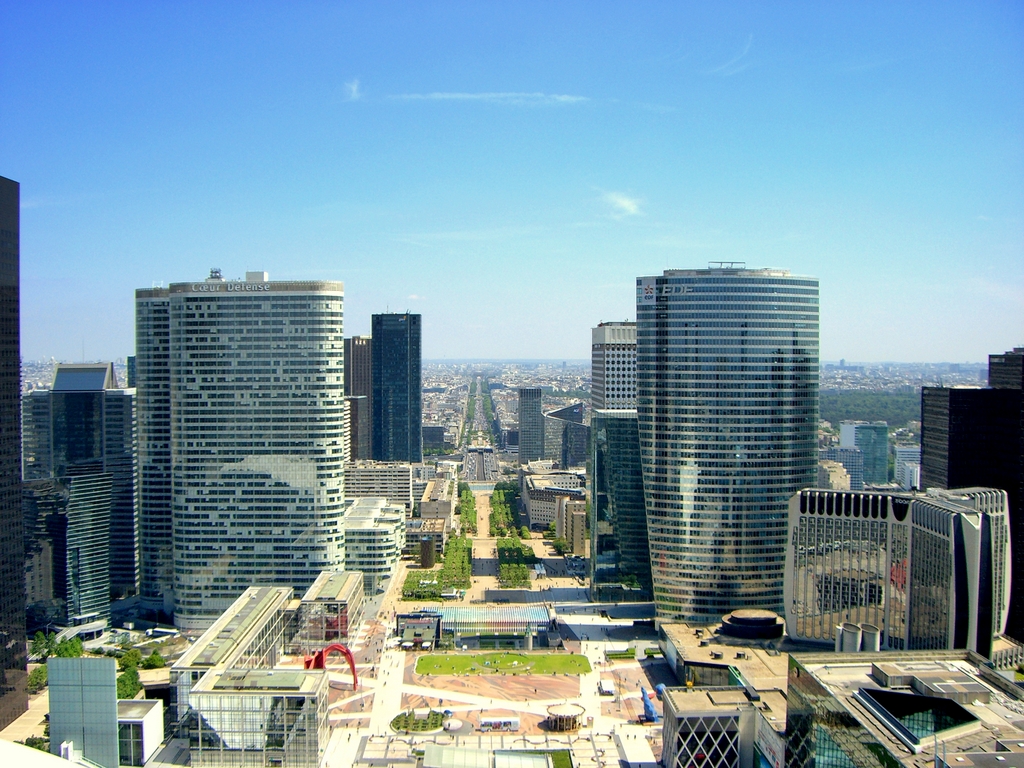 The view from the top of the Grande Arche de La Défense © Craig Rettig