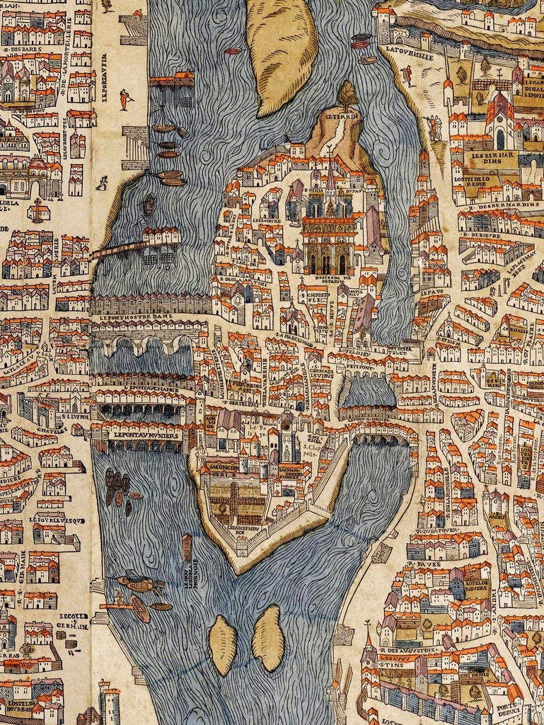 Ile de la Cité circa 1550