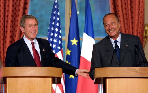 Bush and Chirac [public domain]