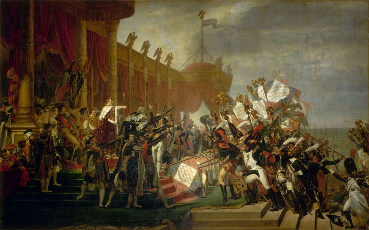 Serment de l'Armée fait à l'Empereur après la Distribution des Aigles au Champ de Mars, Jacques-Louis David 1810