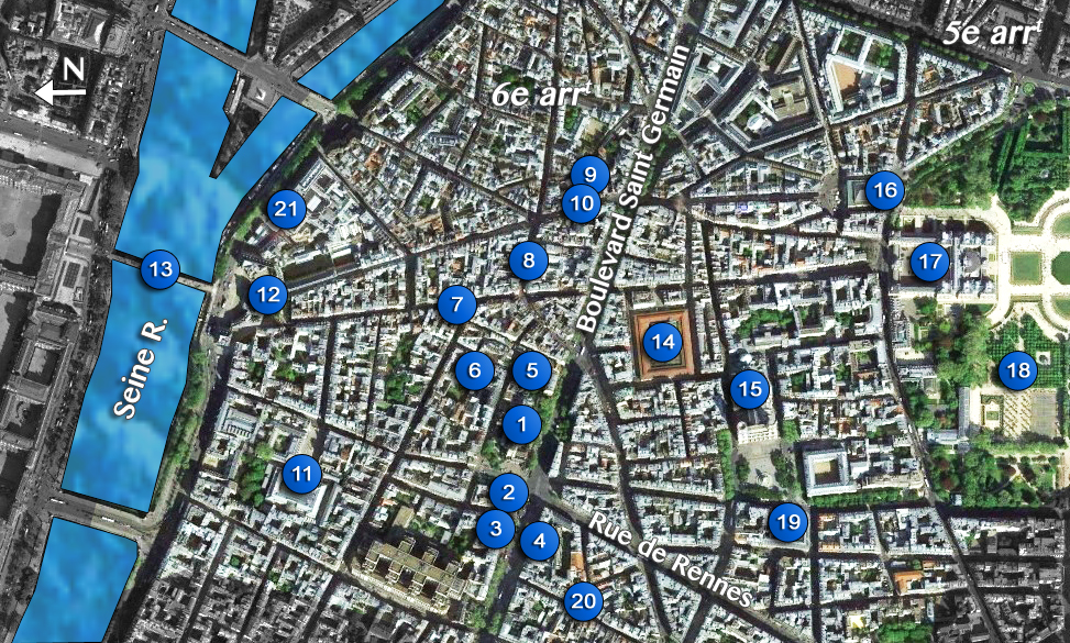 Map Saint-Germain Quarter