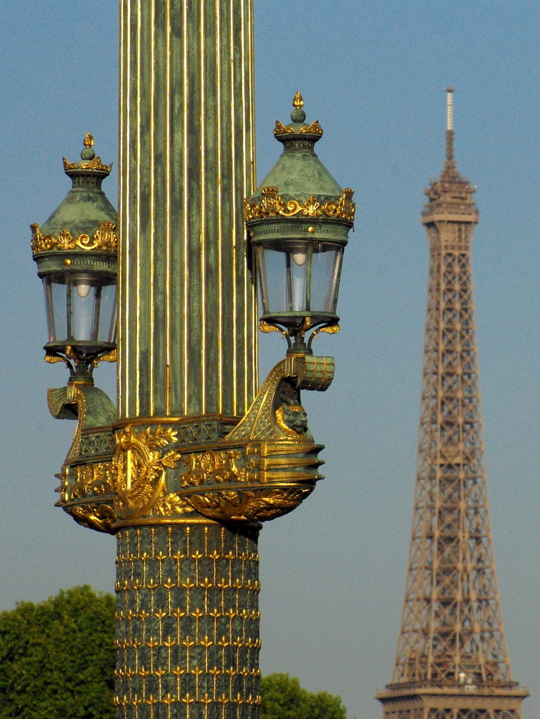 Eiffel Tower and Lamppost © French Moments