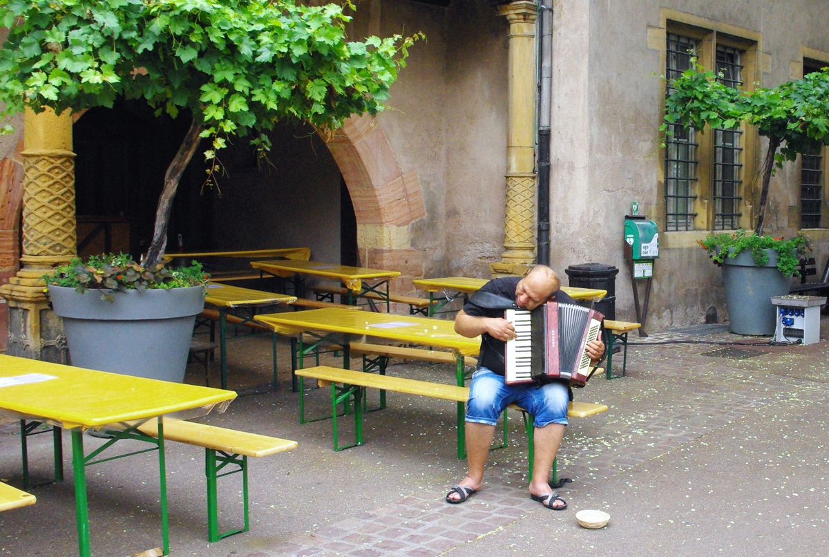 World Music Day - Accordionist in Colmar, Alsace © French Moments