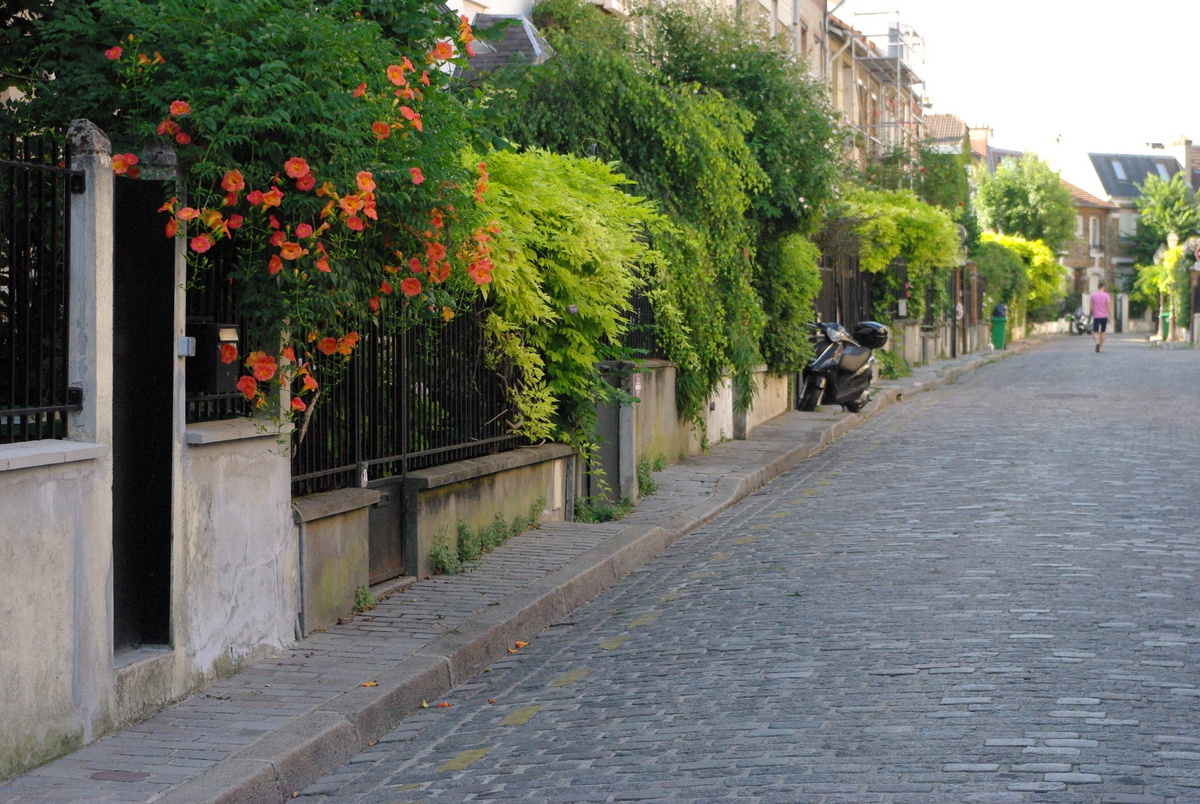 Lush front garden, rue Irénée Blanc © French Moments