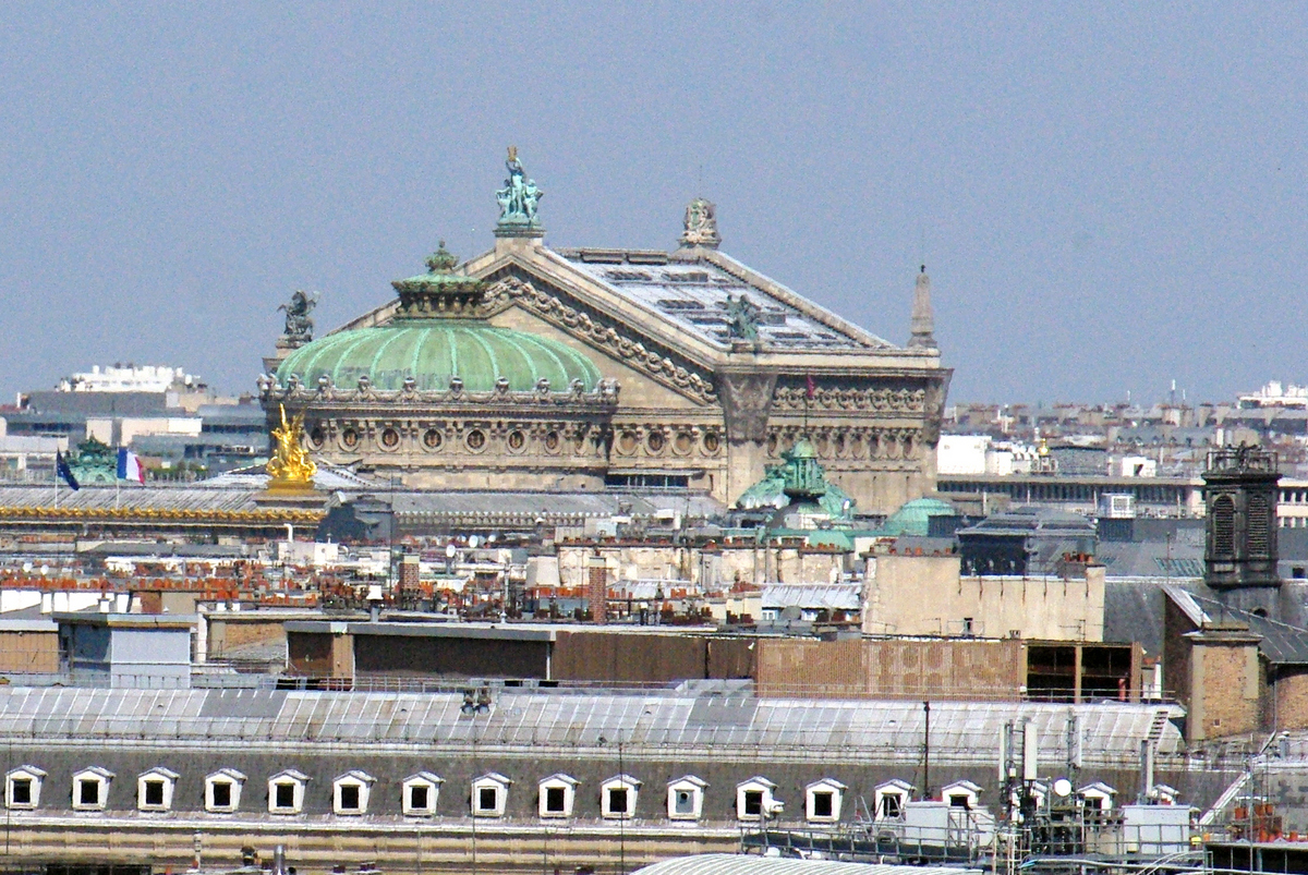 Palais Garnier viewed from Centre Pompidou copyright French Moments