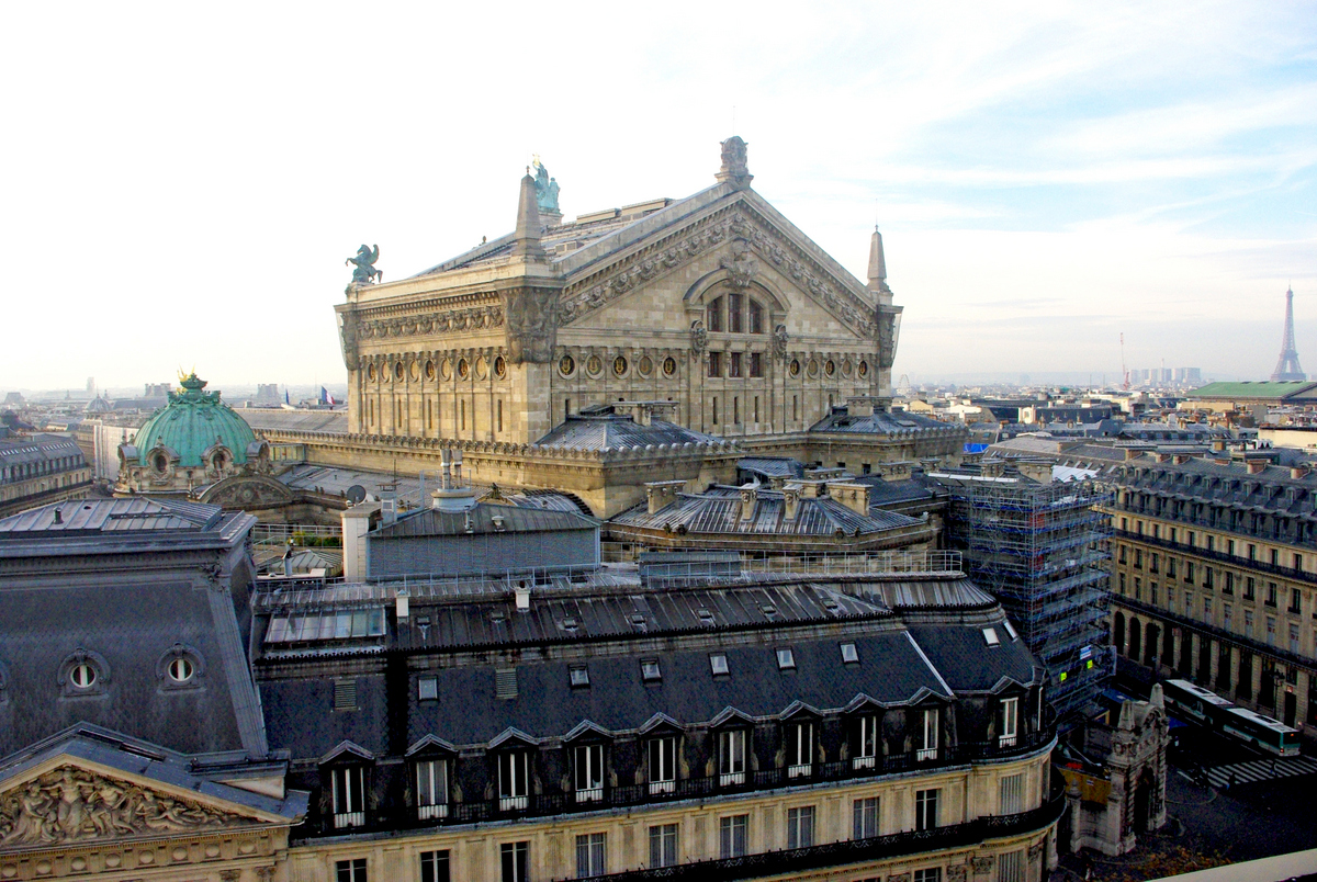 Palais Garnier viewed from Galeries Lafayette copyright French Moments