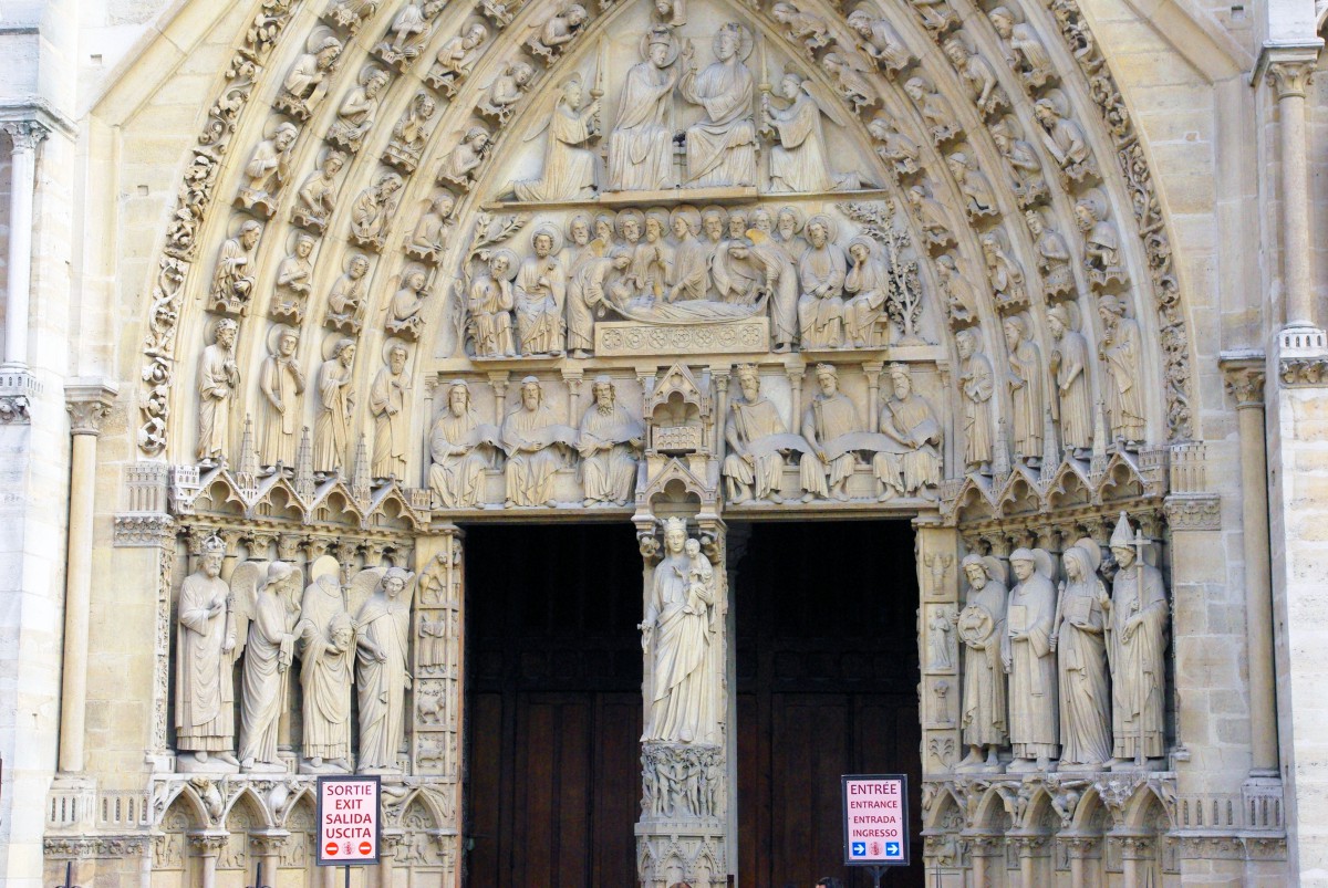 Tympanum Portal of the Virgin, Notre-Dame © French Moments