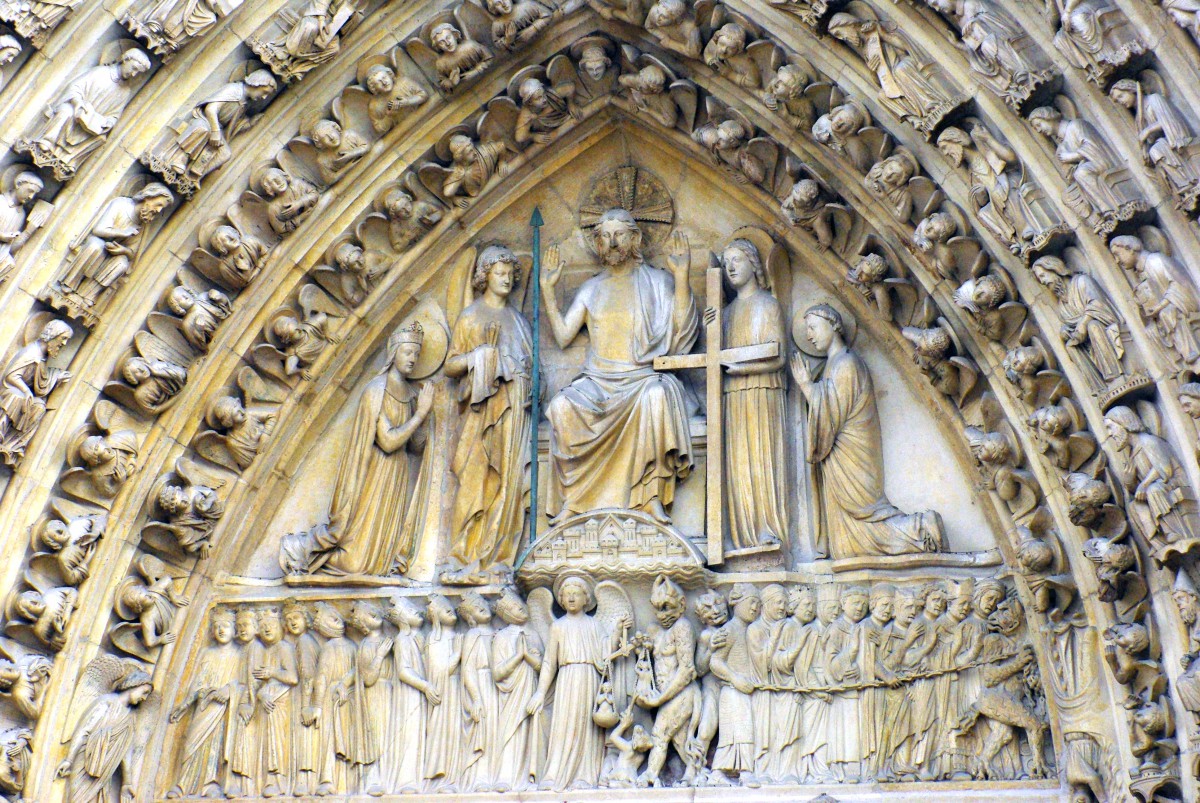 The tympanum of the Portal of Last Judgment Notre-Dame © French Moments