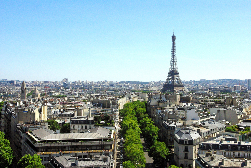 Champs-Élysées from Above, Taken from atop the Arc de Triom…