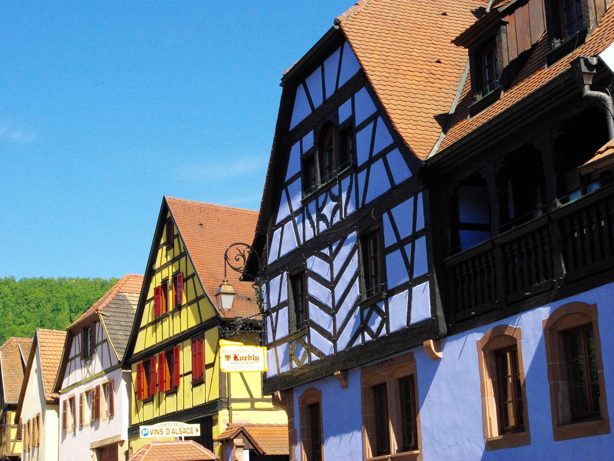 Half-timbered houses, rue du Général de Gaulle, Kintzheim © French Moments