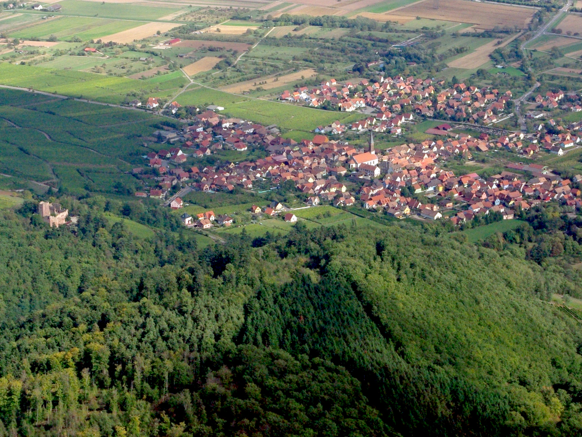 The village of Kintzheim from above © French Moments