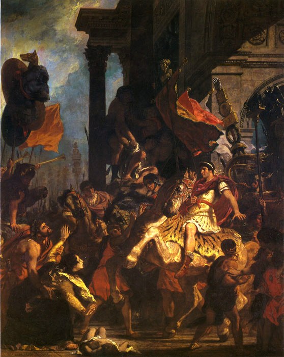 La justice de Trajan by Delacroix