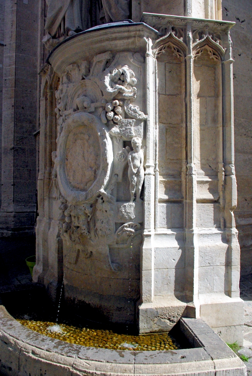 Renaissance Fountain by Saint Maclou Church in Rouen copyright French Moments
