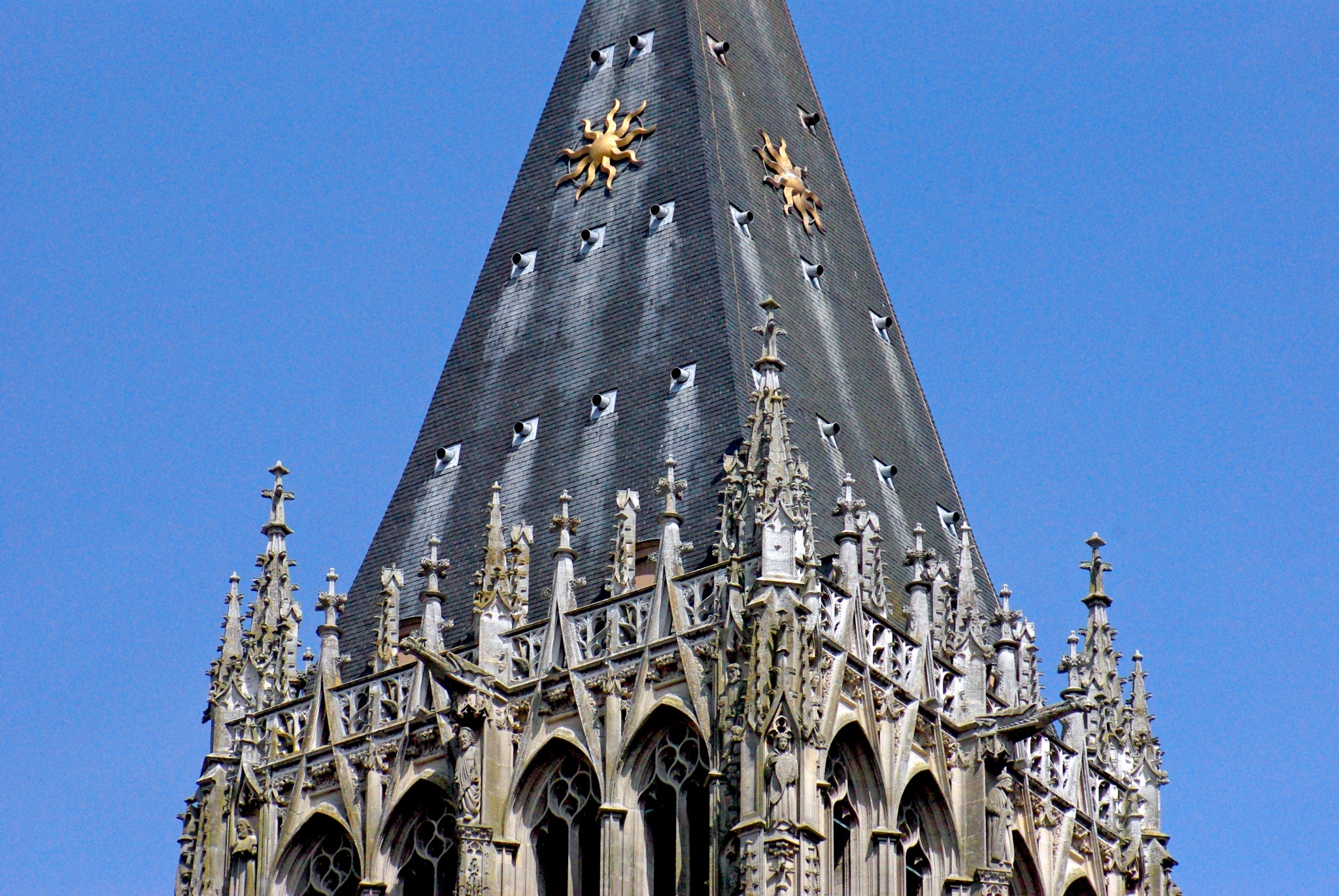 Roof of Tour Saint-Romain in Rouen Cathedral copyright French Moments