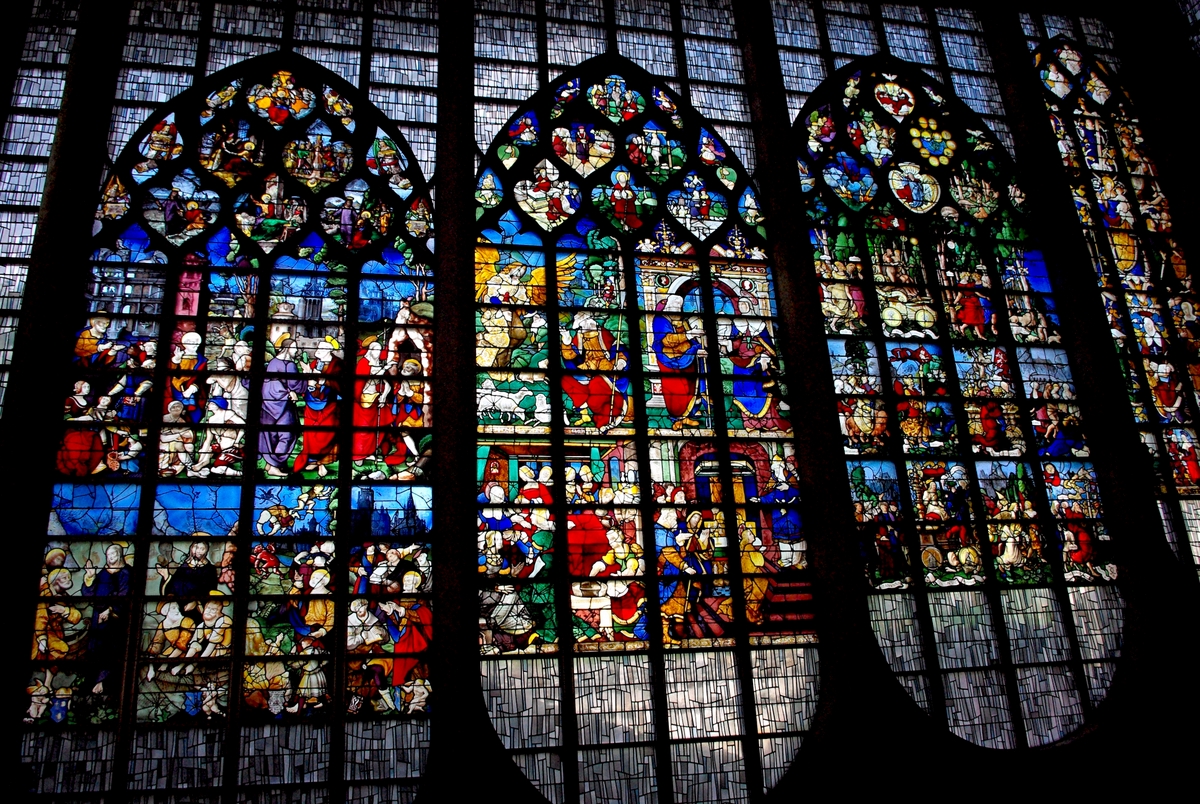 The stained-glass windows inside St Joan of Arc Church, Rouen © French Moments