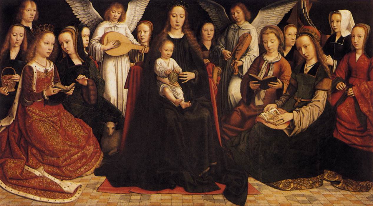 The Virgin among the Virgins by Gerard David