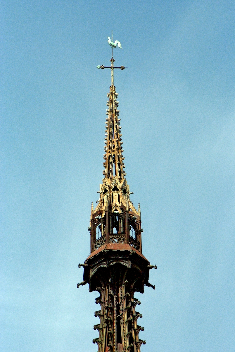 Top of the spire of Rouen Cathedral copyright French Moments