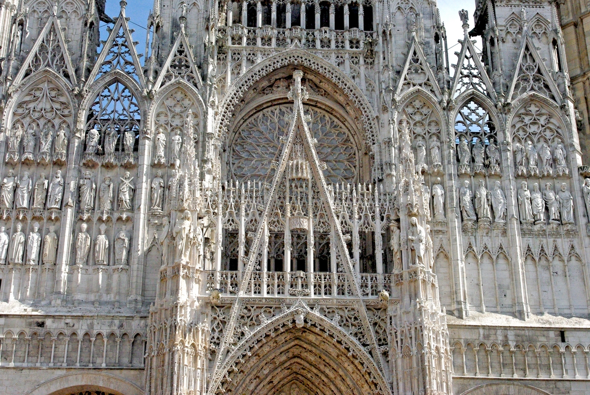 West Front Façade of Rouen 03 Cathedral copyright French Moments