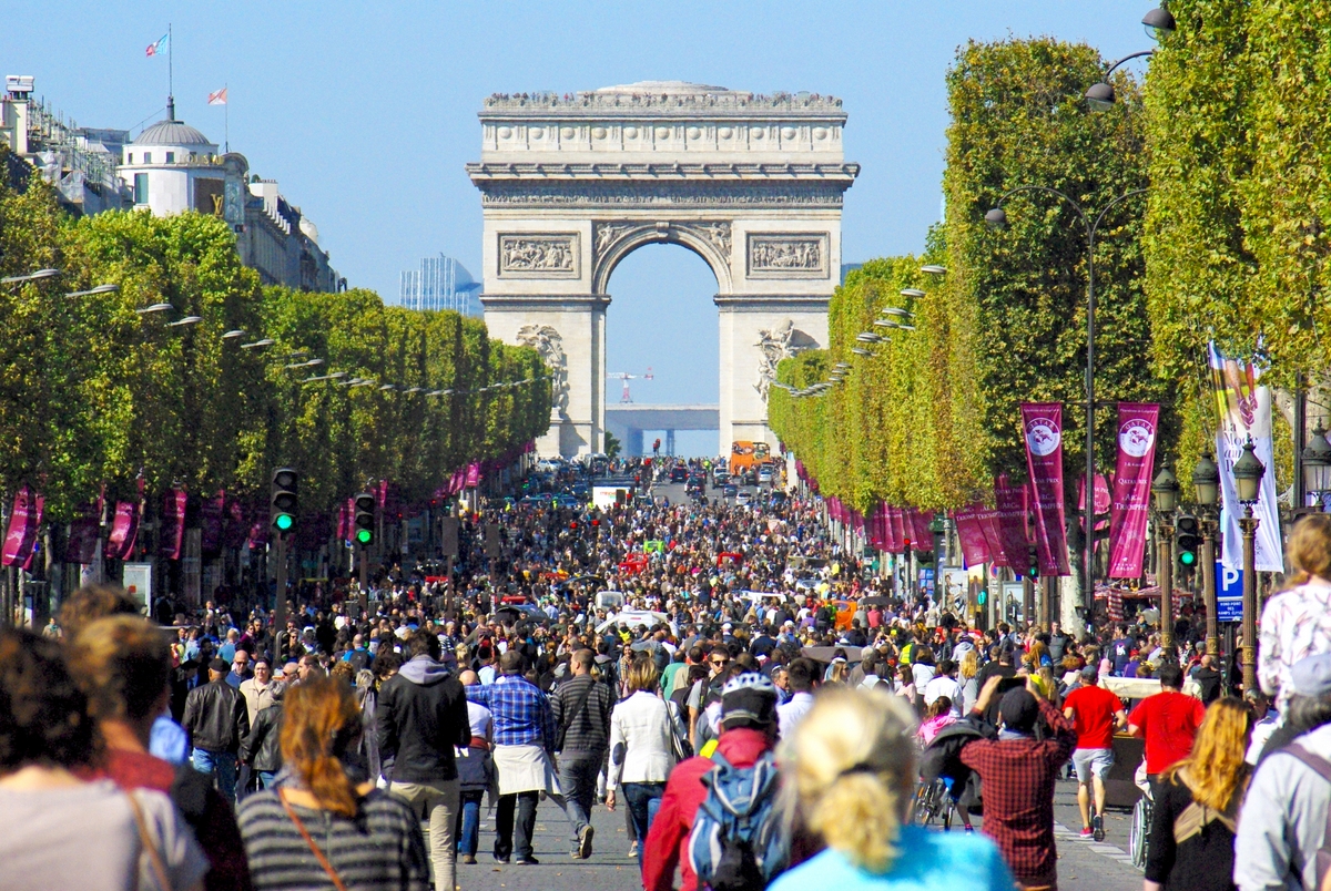 Visit the Champs-Elysées Avenue in Paris