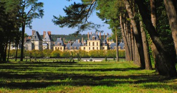 Seven Chateaux in the Paris Region Visited in 10 Days Fontainebleau Castle viewed from the Forest © French Moments