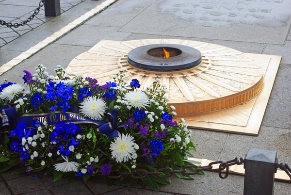 Armistice Day in France - 11 November 2015 under the Arc de Triomphe