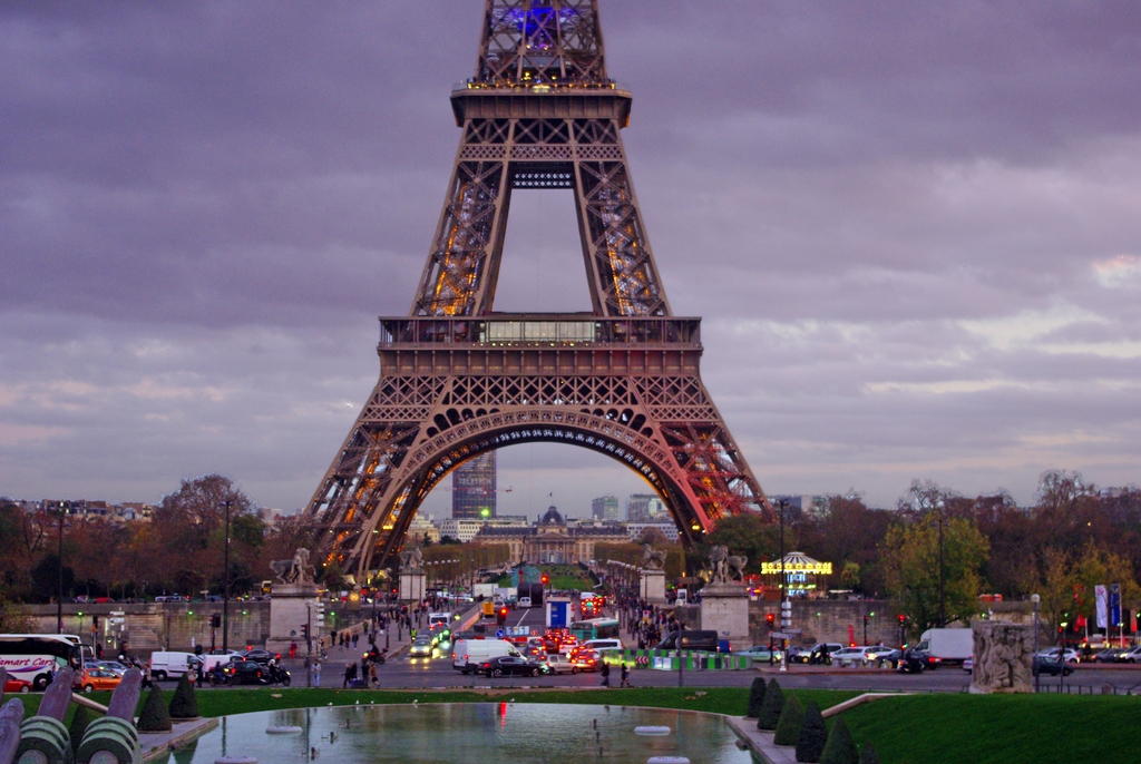 The Eiffel Tower in Blue White Red © French Moments