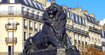 Lion of Belfort in Place Denfert-Rochereau in Paris © French Moments