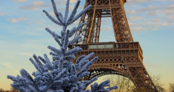 White Christmas Tree and Eiffel Tower 02 © French Moments