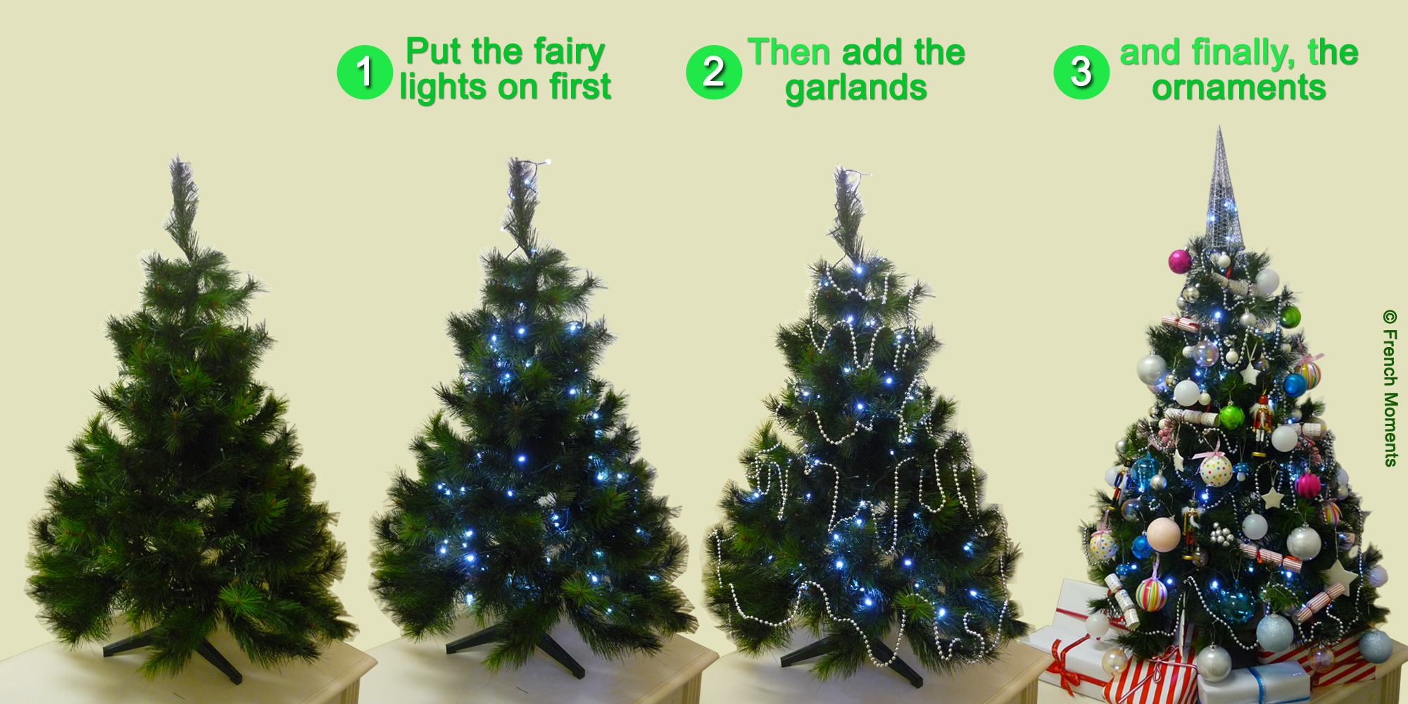 Christmas Tree Decorating Stages © French Moments